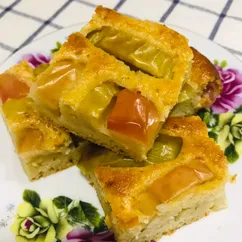 Яблочный пирог без муки и масла