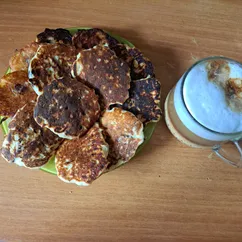 Яблочные пп оладьи