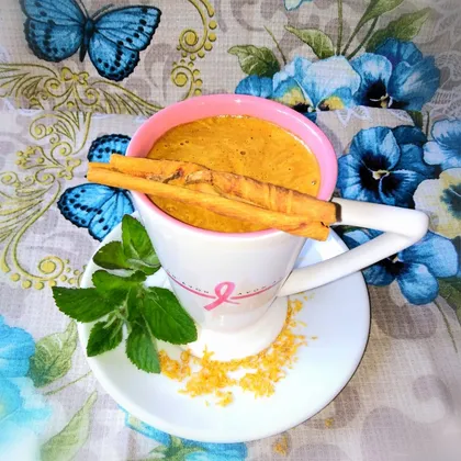Кофе с мятой, апельсином и корицей