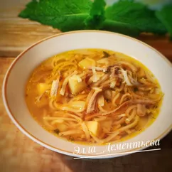 Суп-лапша с индейкой