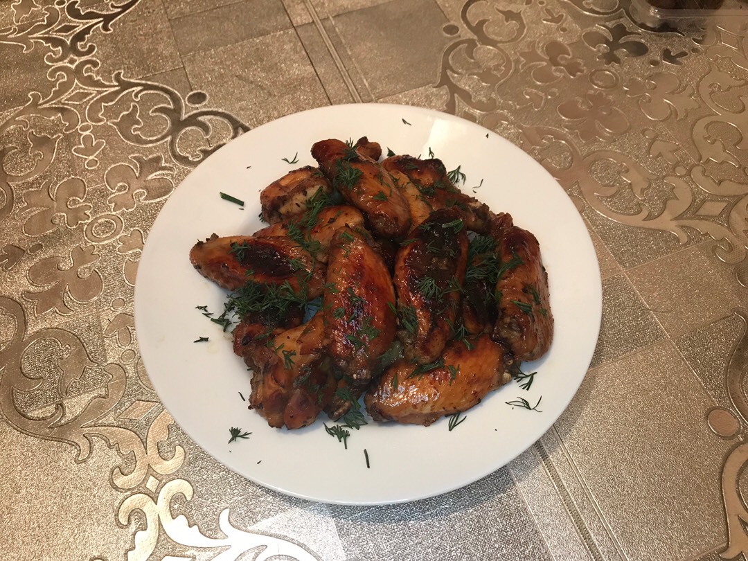 Куриные крылышки в апельсиновом маринаде