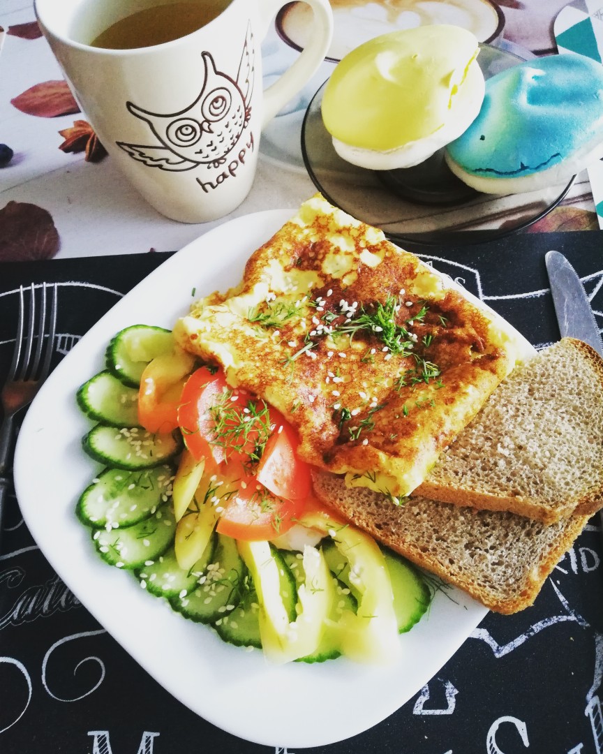 Яичные конвертики с сыром
