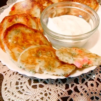 Сырные блинчики с колбасой🥞😋