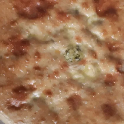 Осетинский пирог с сыром и зелёным луком