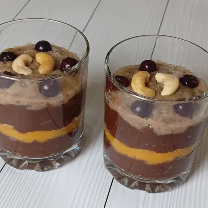 Шоколадная тыква с бананом и черносливом