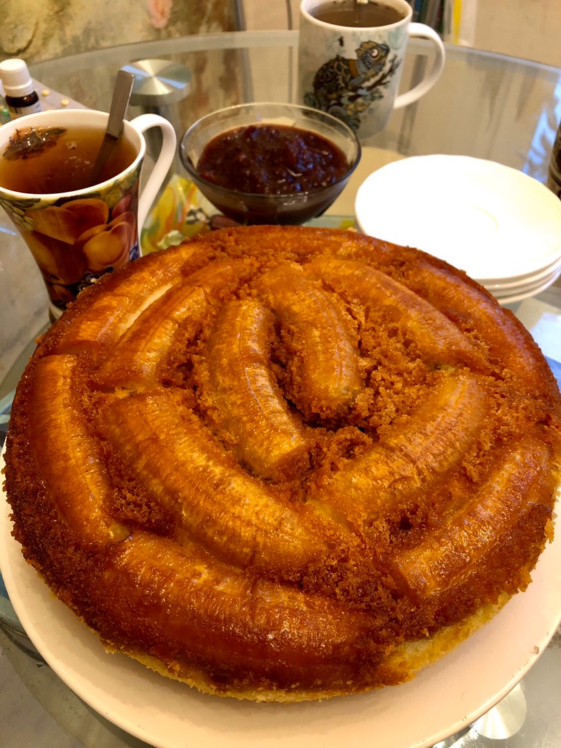 Кекс перевертыш с бананом