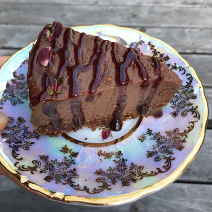 Шоколадно-кофейный торт из фасоли