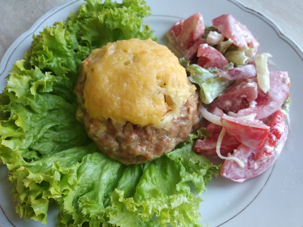 Мясные гнёзда с картошкой и сыром