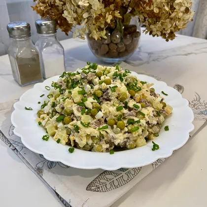 Салат с куриной печенью 