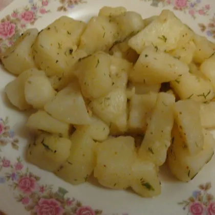 Картошка в чесночном соусе