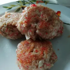 Котлеты из крабового мяса и индейки