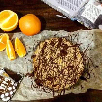 🍰 Шоколадно- апельсиновый десерт из песочного теста! 🍰