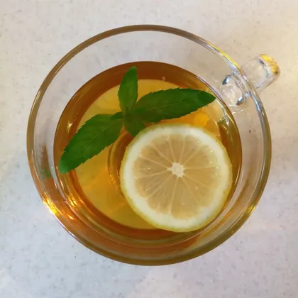 Чай с лимоном и мятой