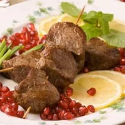 Шашлык из маринованной говядины «Бастурма» - рецепт с фото