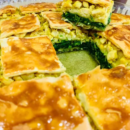 İspanaqlı, toyuqlu börek