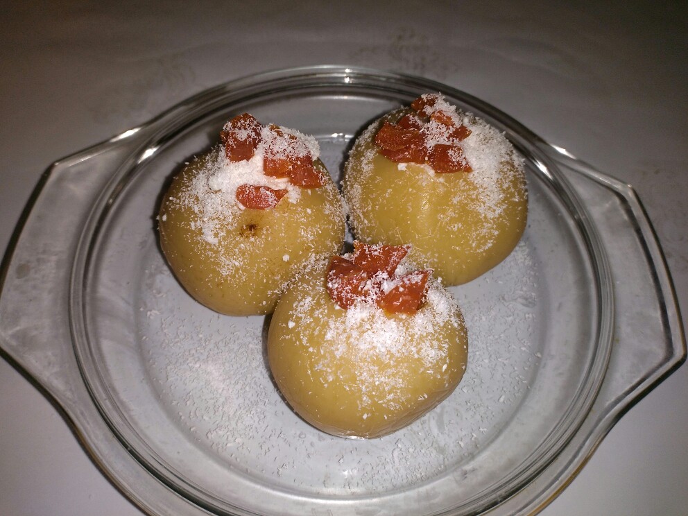 🌷яблоки с начинкой из творога🌷