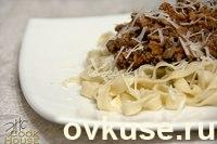 Домашняя тальятелле с соусом болоньезе (tagliatelle alla bolognese)