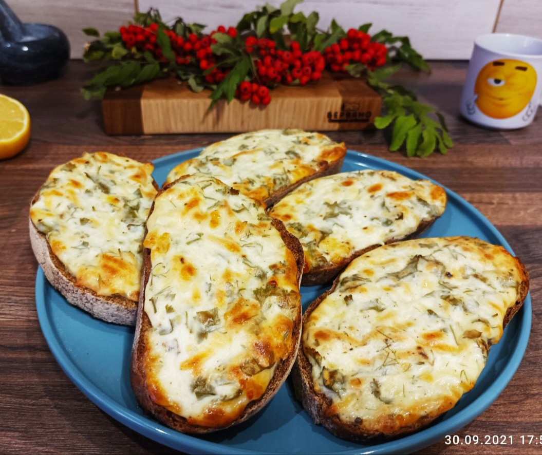 Бутерброды с творогом и сыром на завтрак 😋