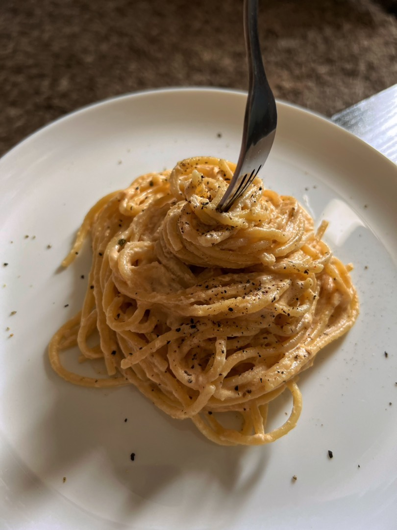 Спагетти в сырном соусе
