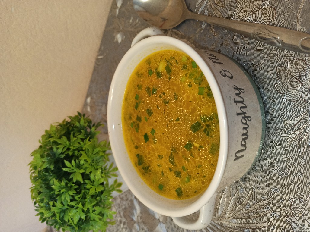 Суп с сырными шариками