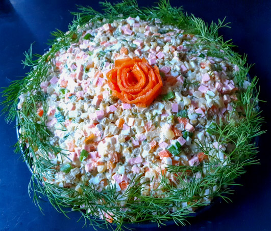 Мой любимый салат Оливье