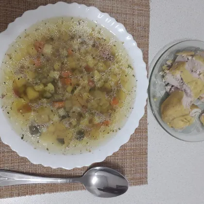 Овощной суп с гречневой крупой