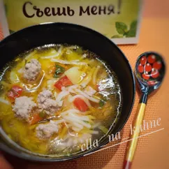 Суп с фрикадельками 😋