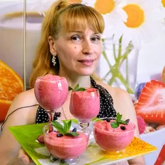 Ягодный мусс вкусный простой летний рецепт десерта на завтрак