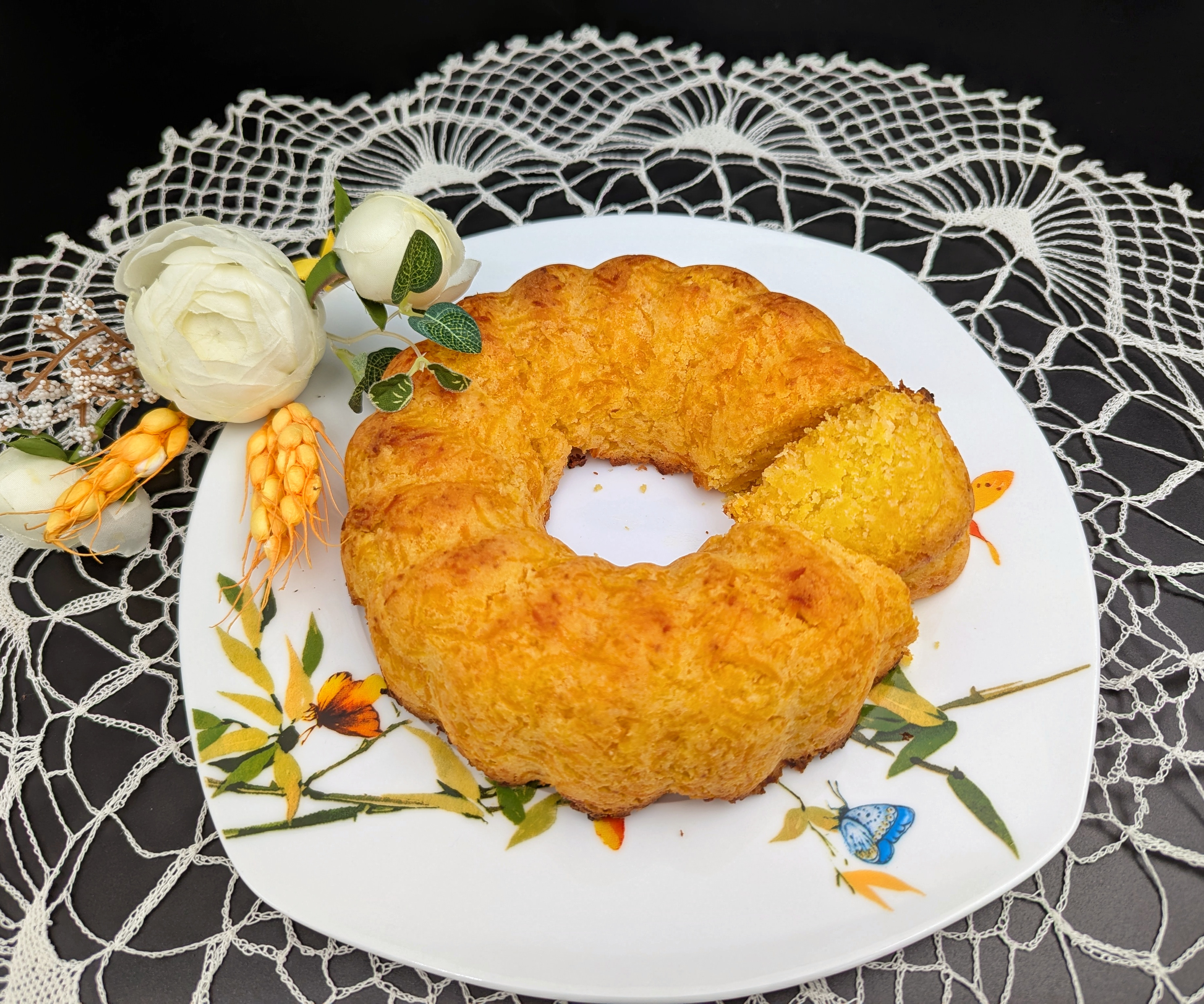 Постный тыквенный кекс