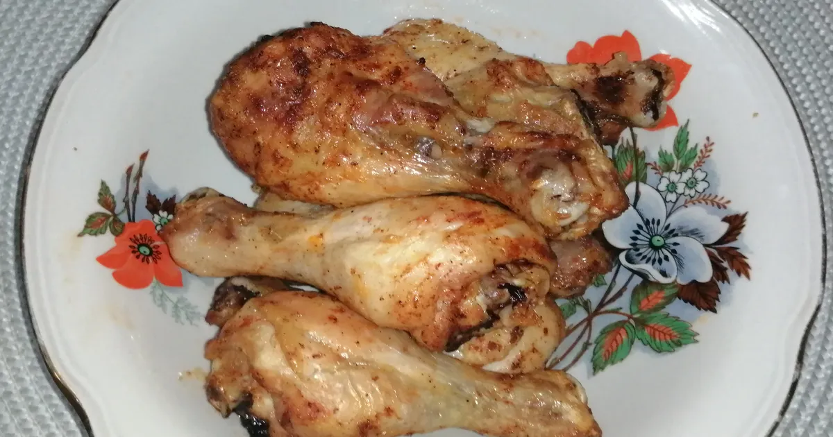 Куриные голени с картофелем в аэрогриле, рецепт с фото