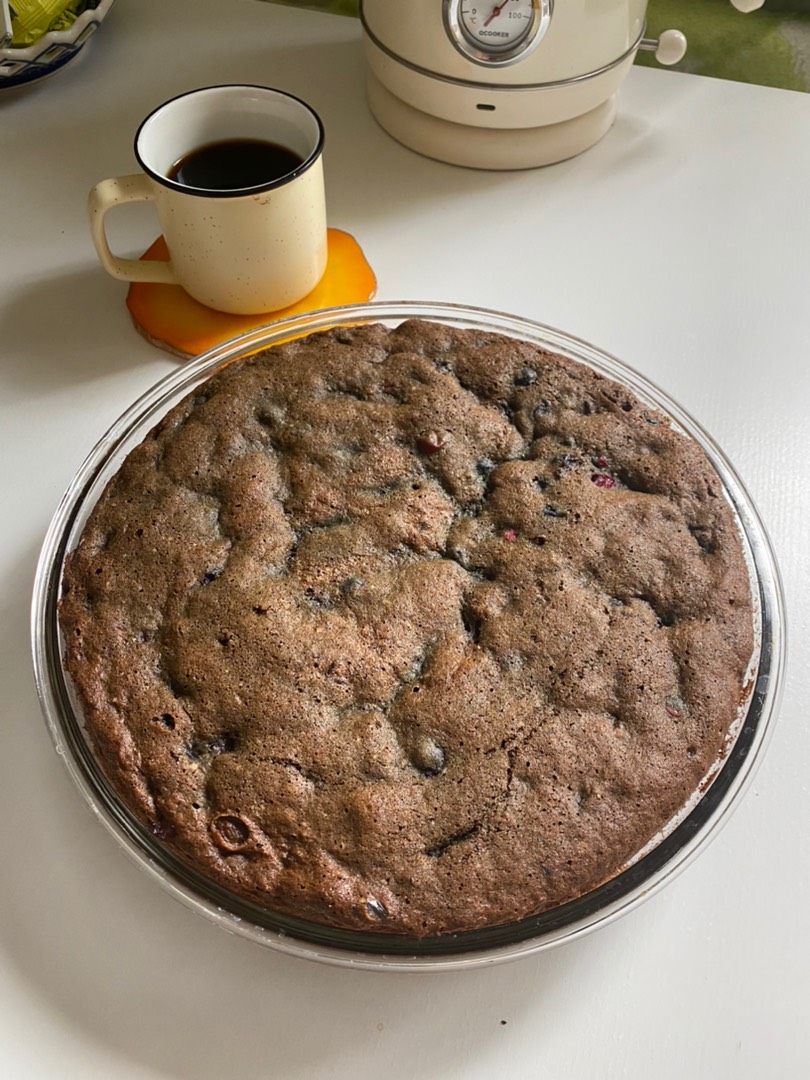 Пирог с чёрной смородиной и клюквой 🥧