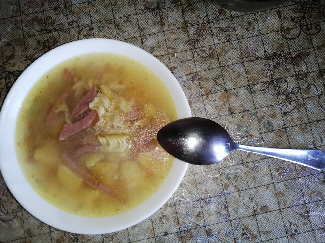 Копчёный супчик для малыша