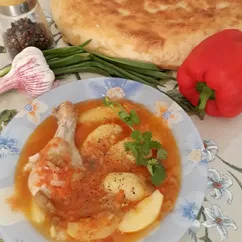 Окорочка с овощами летнее универсальное блюдо 😊