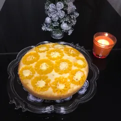 Бисквитный пирог с мандаринами 🍊