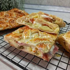 Слоеный пирог с картошкой