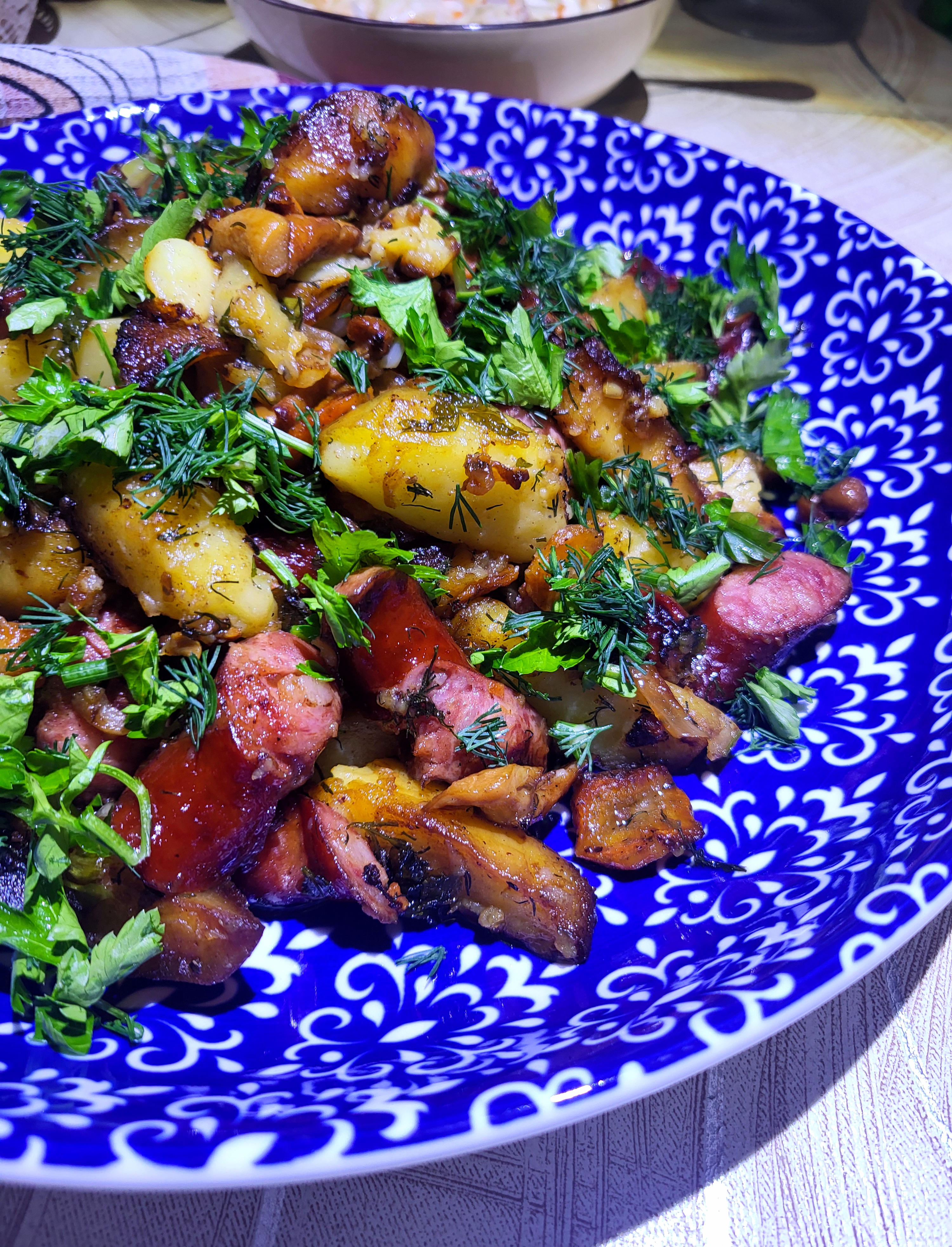 Картофель по-охотничьи в казане на костре