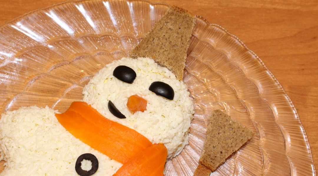 салат снеговик рецепт с фото | Дзен
