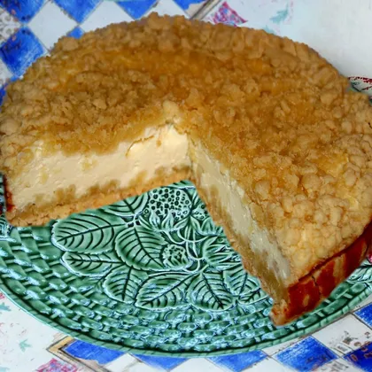 Творожный пирог со штрейзелем