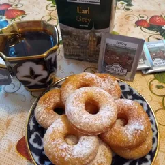 Творожные пончики 🍩☕💝