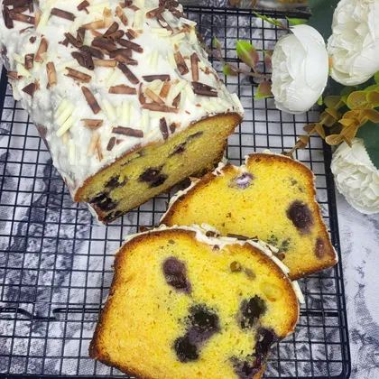 Ягодный кекс на сгущёнке