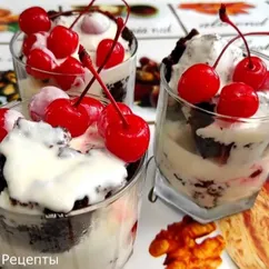 Шоколадный трайфл с вишней