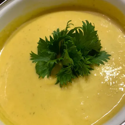 Крем-суп из тыквы и брюссельской капусты