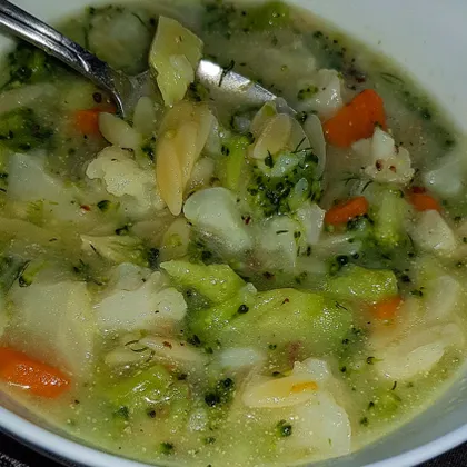 Овощной суп с ризони