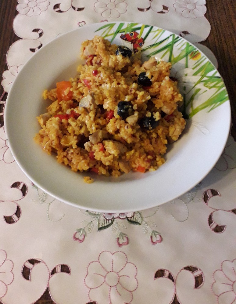 Паэлья с курицей
