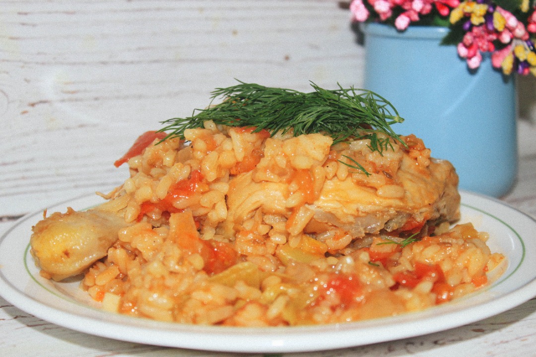 Паэлья с курицей
