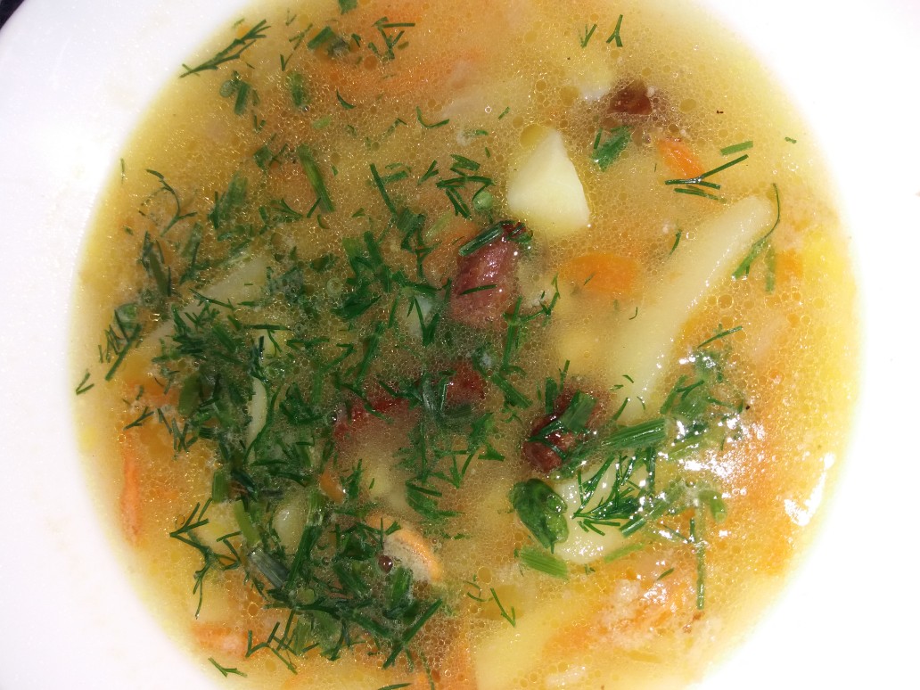 Пошаговые фото инструкции к рецепту Гороховый суп с копченой грудинкой