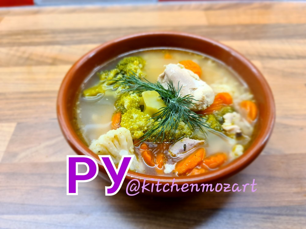 Суп «Весенний» из замороженных овощей