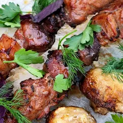 Шашлык из свинины в гранатовом соке