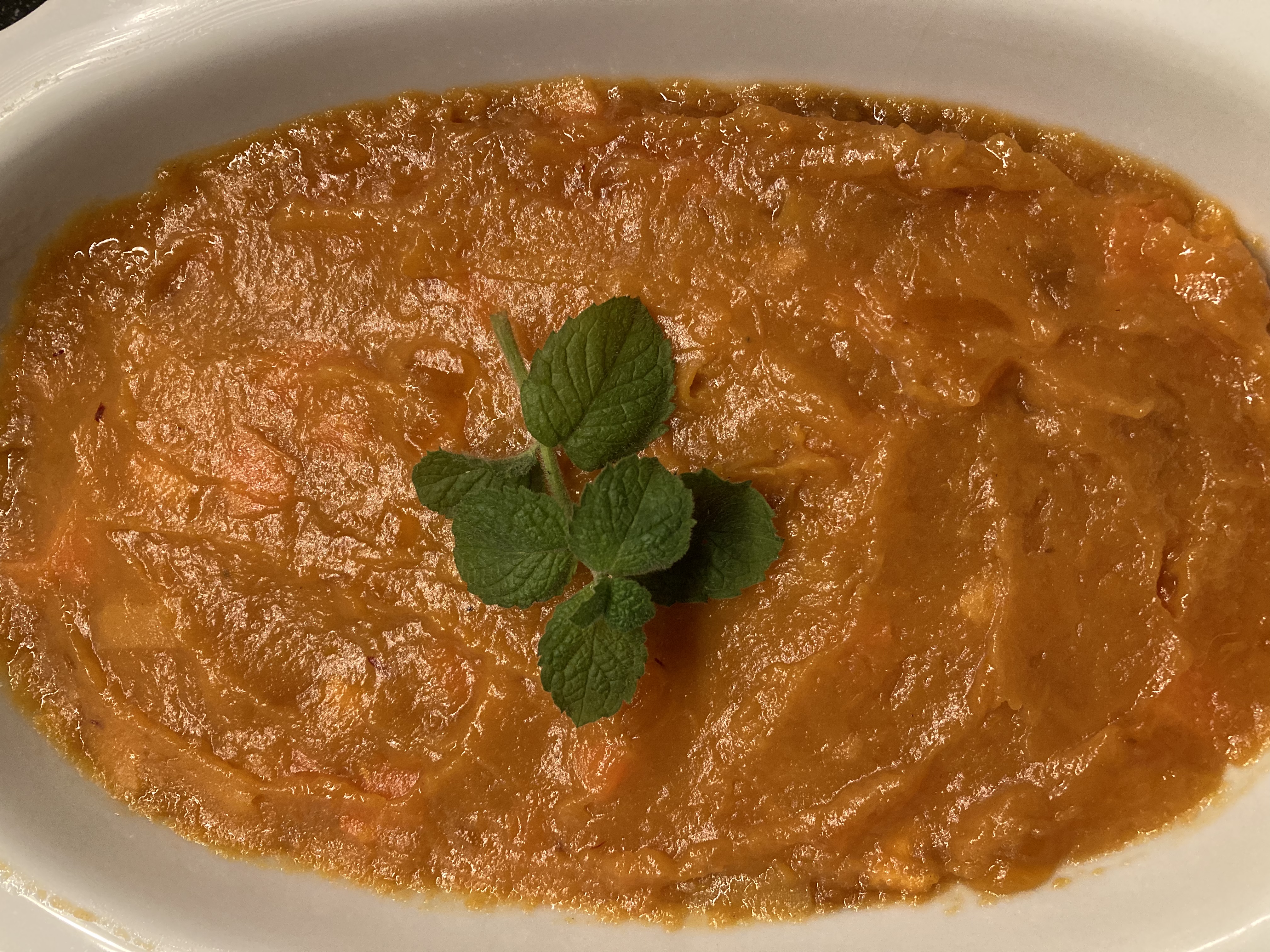 Оранжевое настроение овощное с хурмой и шафраном (можно в пост)