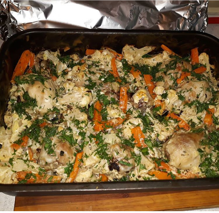 Наивкуснючая цветная капуста с курочкой